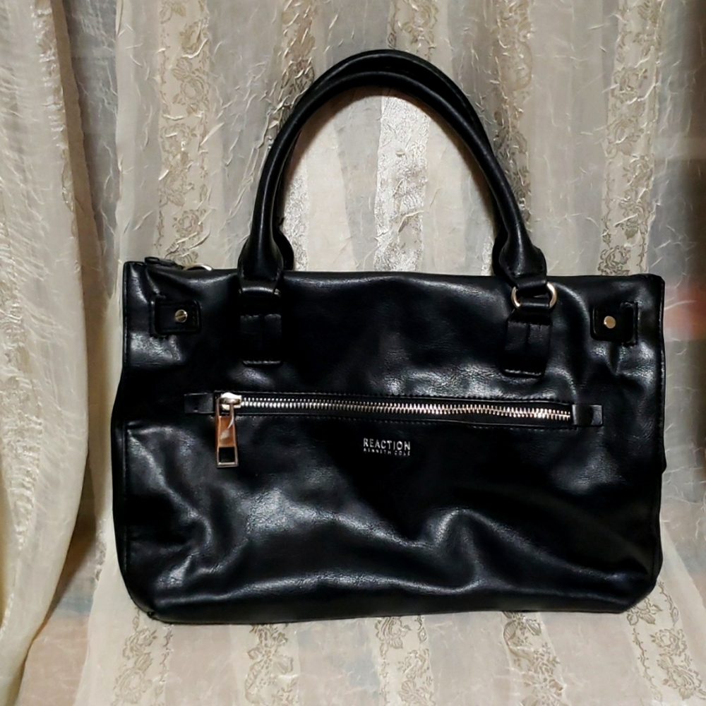 Kenneth Cole Reaction Faux Leather Black Handbag